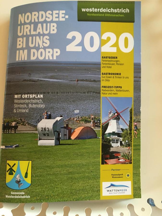 Fewo Schröder - BUDE 63a - mit Strandkorb am Meer Westerdeichstrich Exterior foto